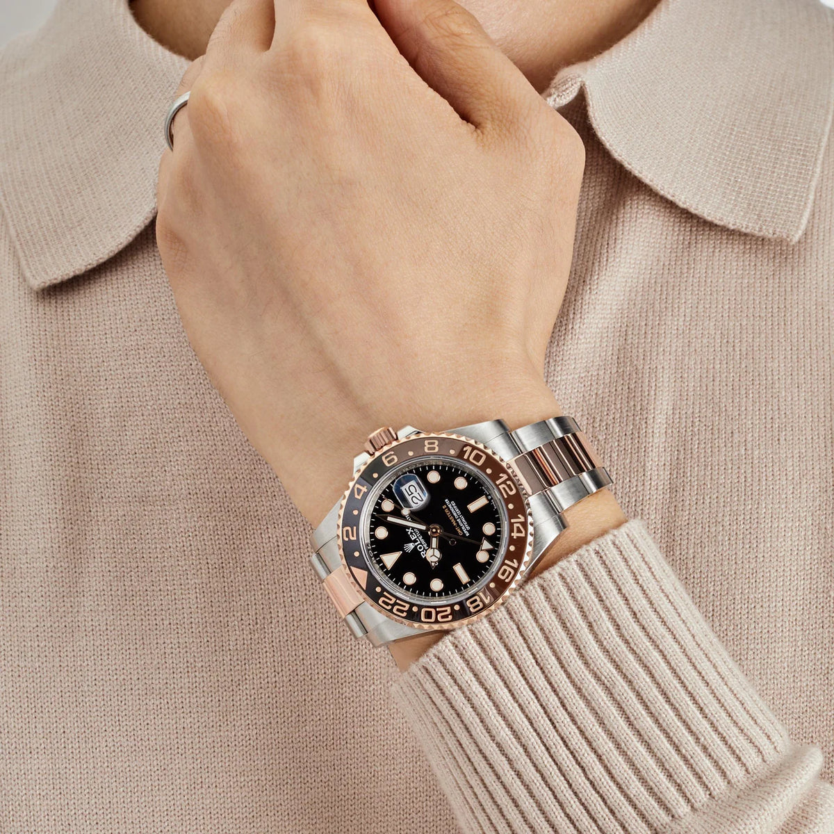 Rolex GMT-Master men's mirror watch, black dial – view 8