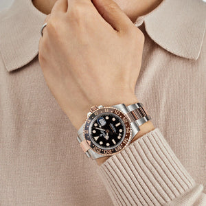 Rolex GMT-Master men's mirror watch, black dial – view 8