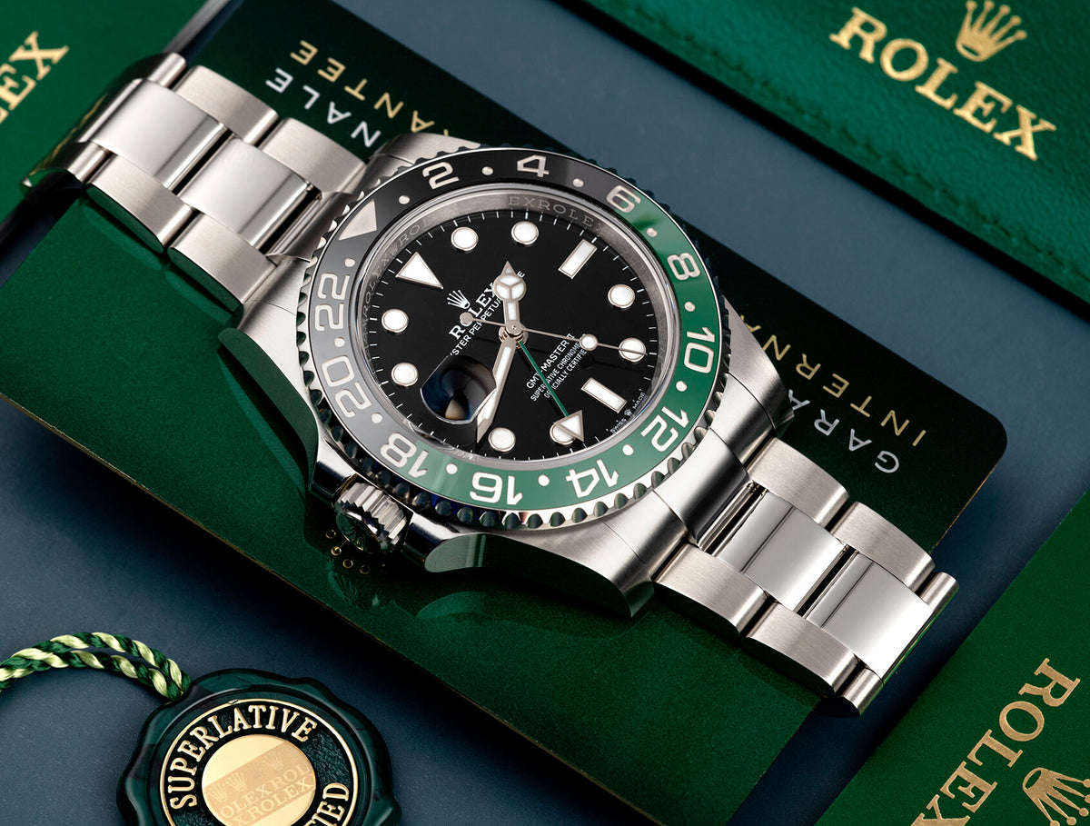 Rolex GMT-Master II men's mirror watch, black dial – view 13