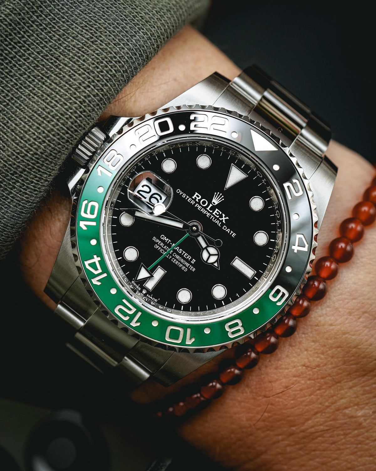 Rolex GMT-Master II men's mirror watch, black dial – view 14