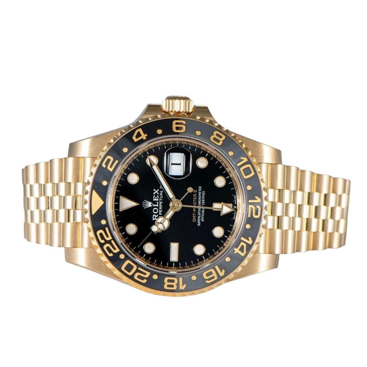 Rolex GMT-Master II men's mirror watch, black dial – view 2