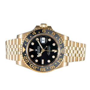 Rolex GMT-Master II men's mirror watch, black dial – view 2