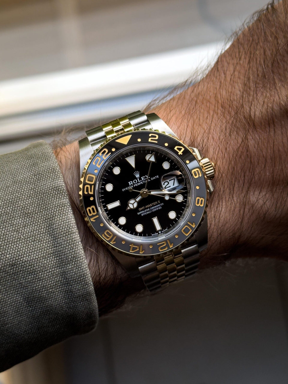 Rolex GMT-Master men's mirror watch, black dial – view 16