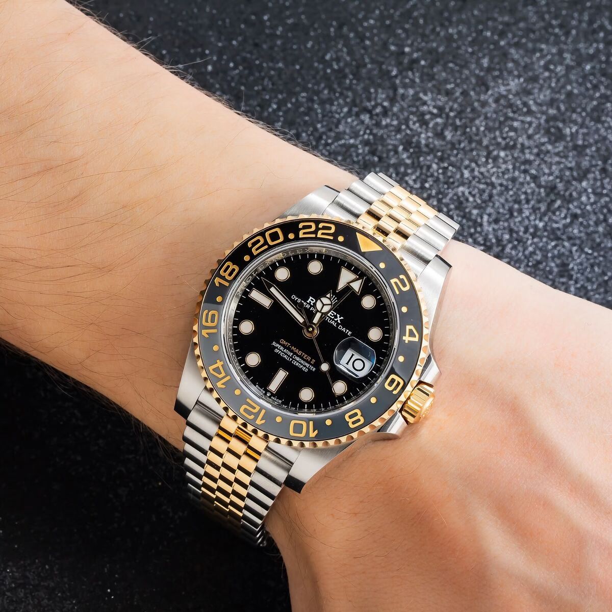 Rolex GMT-Master men's mirror watch, black dial – view 18