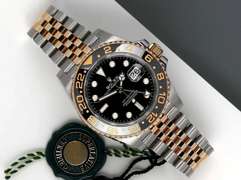 Rolex GMT-Master men's mirror watch, black dial – view 8