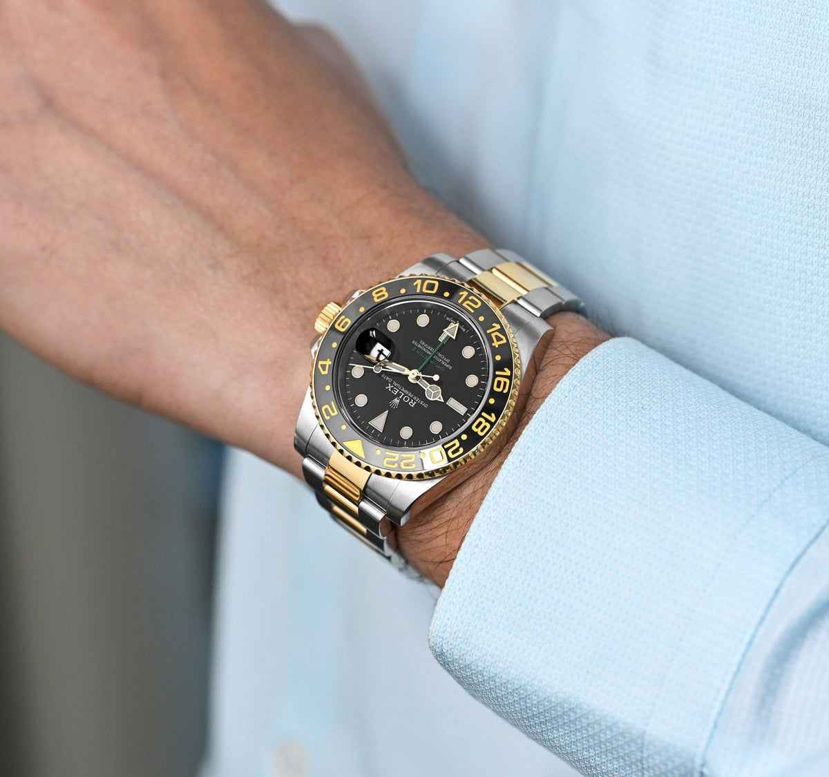 Rolex GMT-Master men's mirror watch, black dial – view 5