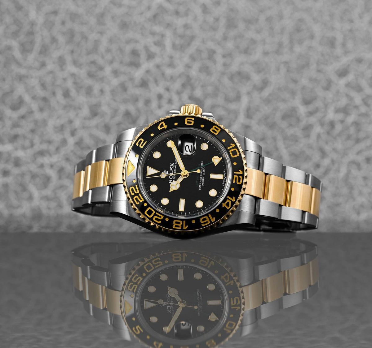 Rolex GMT-Master men's mirror watch, black dial – view 6