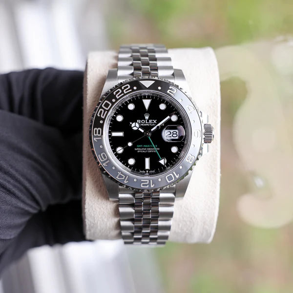 Rolex GMT-Master II men's mirror watch, black dial – view 10