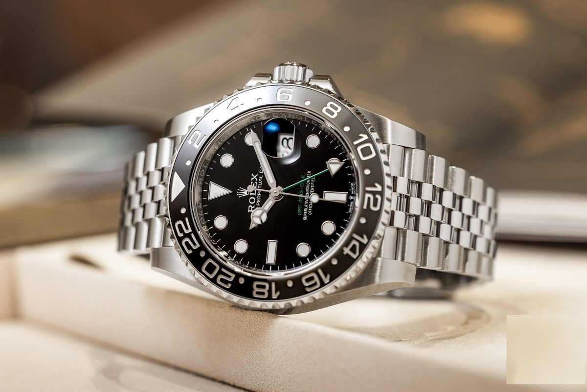 Rolex GMT-Master II men's mirror watch, black dial – view 7