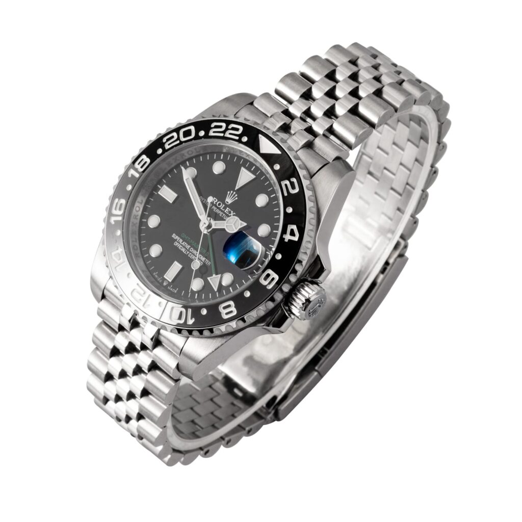 Rolex GMT-Master II men's mirror watch, black dial – view 8