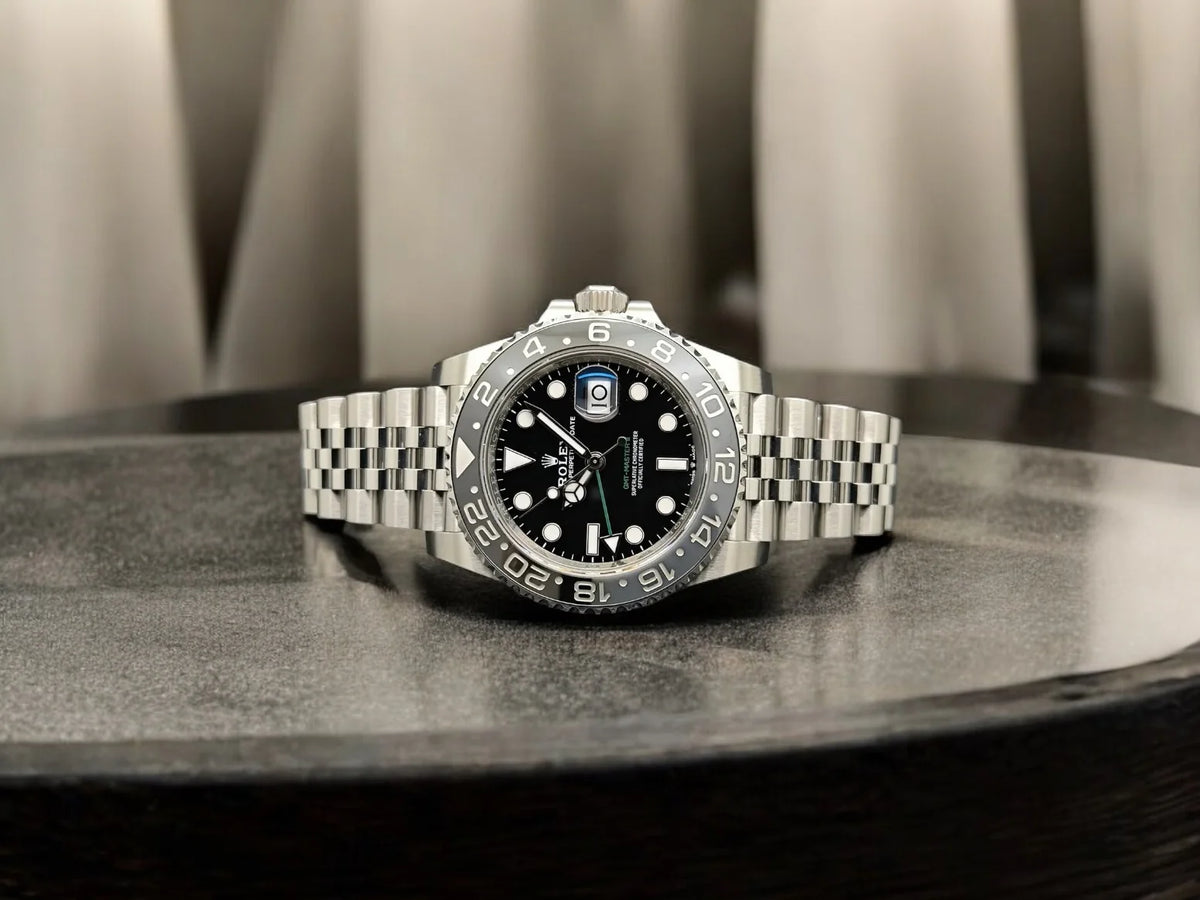 Rolex GMT-Master II men's mirror watch, black dial – view 9