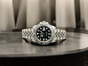 Rolex GMT-Master II men's mirror watch, black dial – view 9