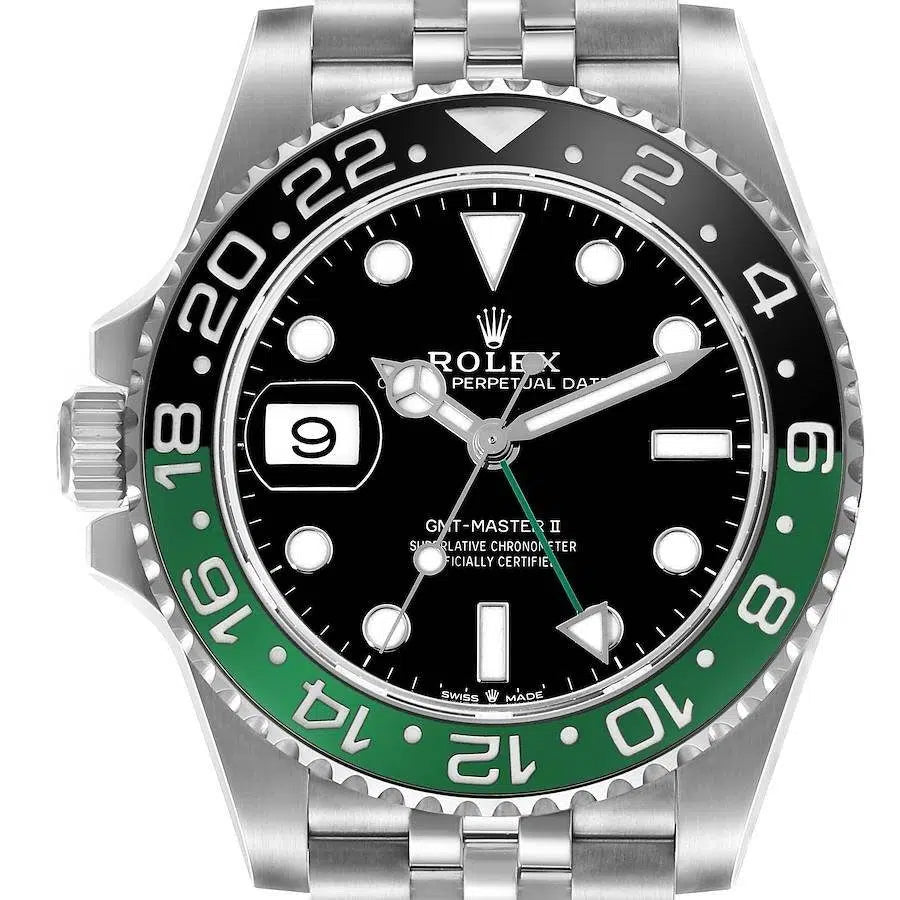 Rolex GMT-Master men's mirror watch, black dial – view 3
