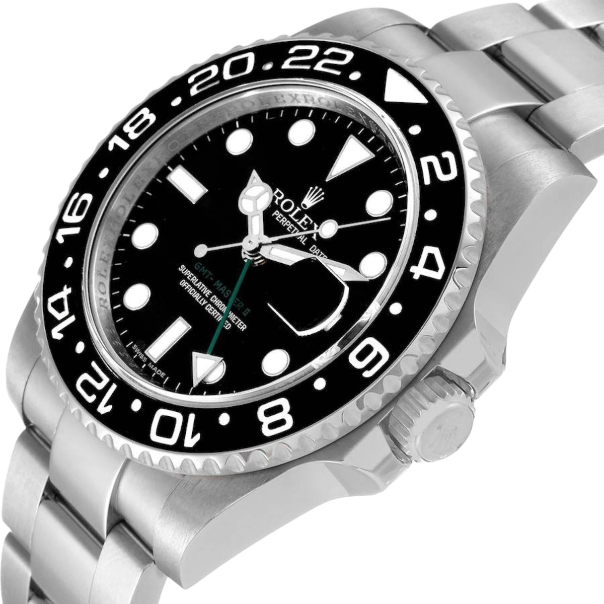 Rolex GMT-Master II men's mirror watch, black dial – view 5