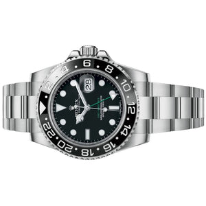 Rolex GMT-Master II men's mirror watch, black dial – view 7