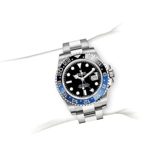 Rolex GMT-Master men's mirror watch, black dial – view 3