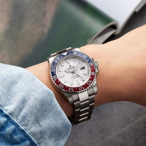 Rolex GMT-Master men's mirror watch, silver dial – view 11
