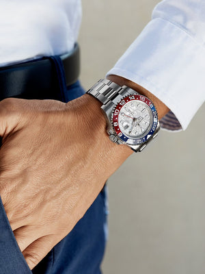 Rolex GMT-Master men's mirror watch, silver dial – view 8