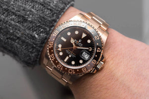 Rolex GMT-Master II men's mirror watch, black dial – view 2