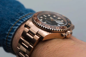 Rolex GMT-Master II men's mirror watch, black dial – view 4