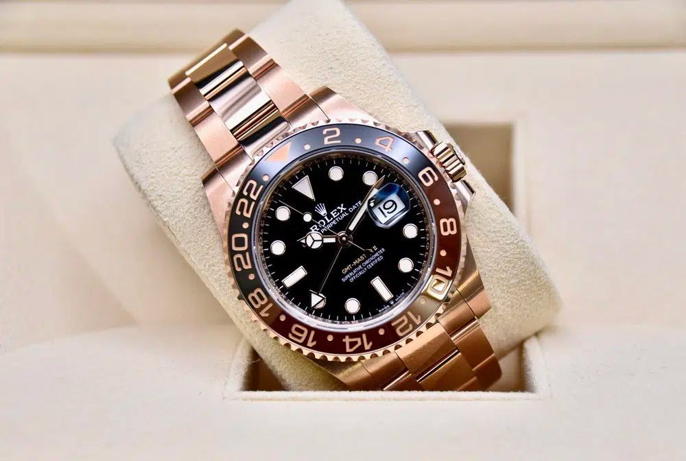 Rolex GMT-Master II men's mirror watch, black dial – view 6