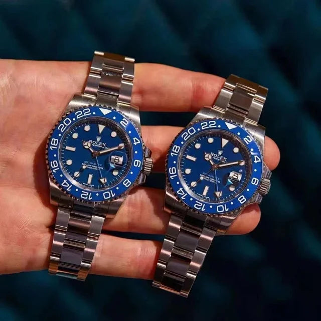 Rolex GMT-Master men's mirror watch, blue dial – view 4