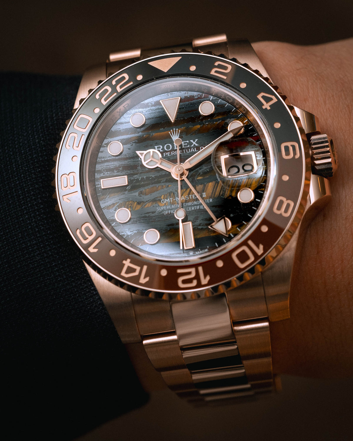 Rolex GMT-Master II men's mirror watch, copper dial – view 6