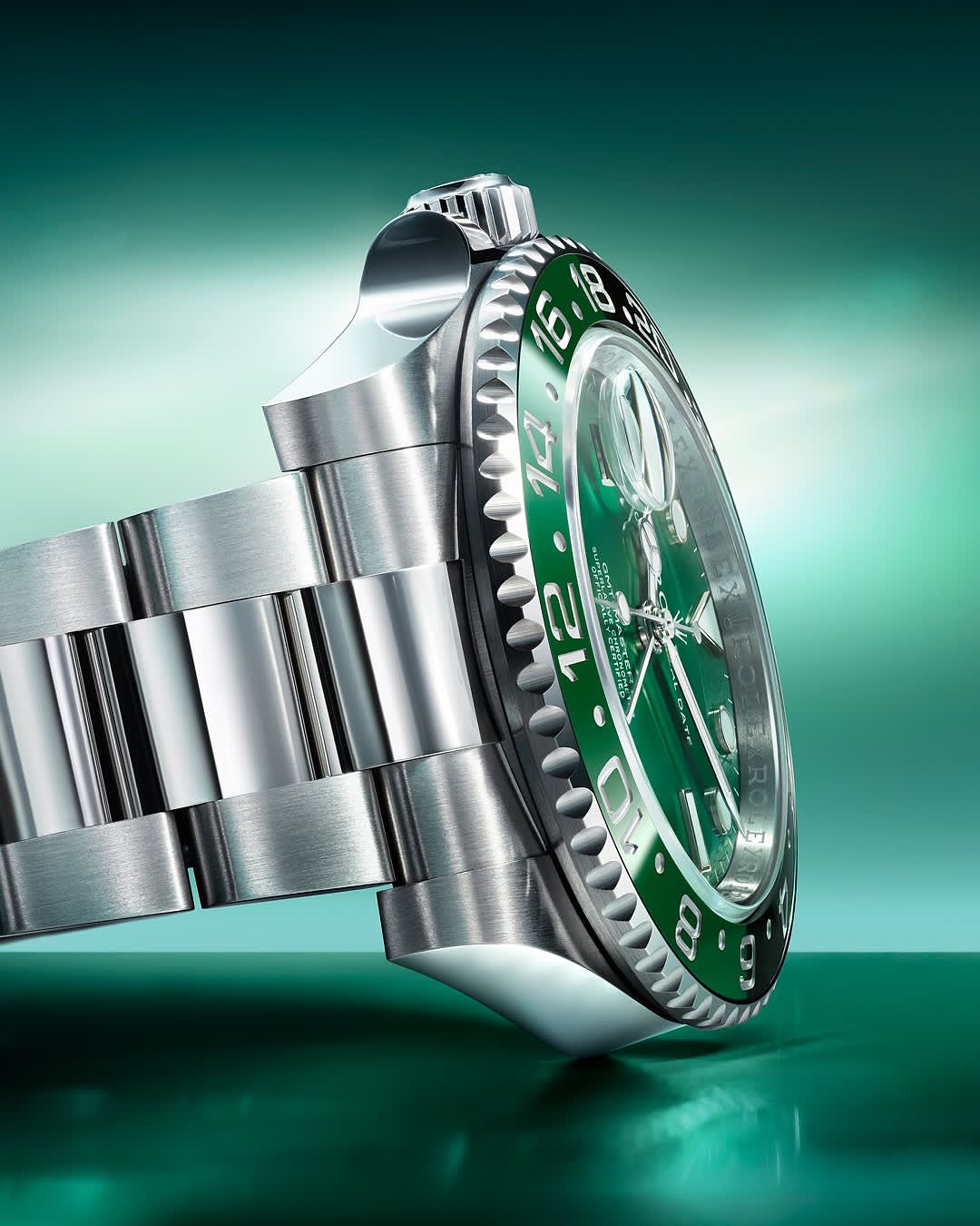 Rolex GMT-Master men's mirror watch, green dial – view 4