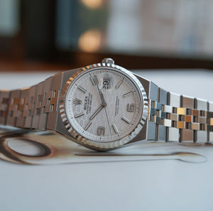 Rolex Land-Dweller men's mirror watch, white dial, silver stainless steel bracelet – view 3