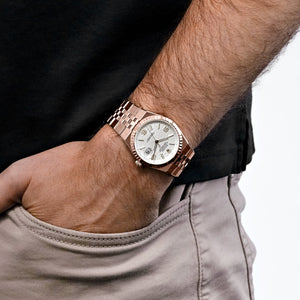 Rolex Land-Dweller men's mirror watch, silver dial – view 2