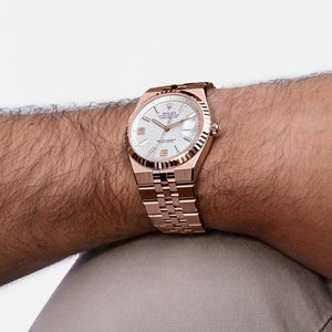 Rolex Land-Dweller men's mirror watch, silver dial – view 3
