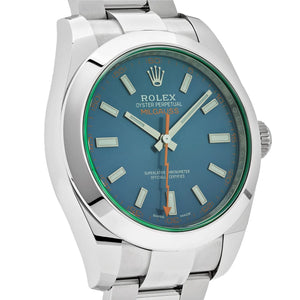 Rolex Milgauss men's mirror watch, blue dial – view 4
