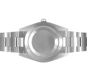Rolex Oyster Perpetual men's mirror watch, blue dial – view 5