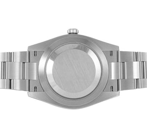 Rolex Oyster Perpetual men's mirror watch, green dial – view 5