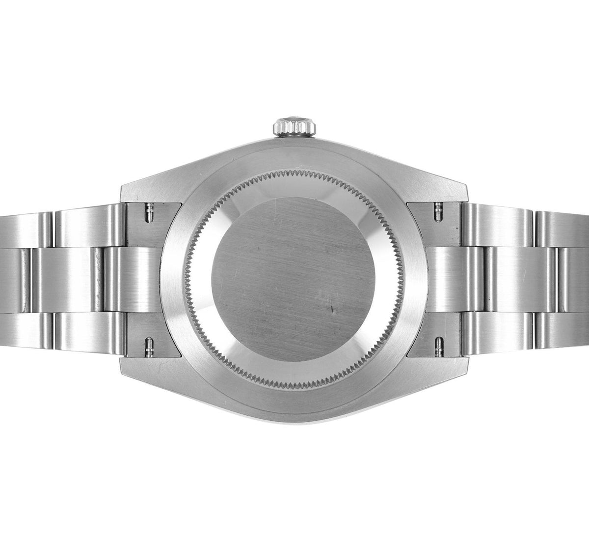 Rolex Oyster Perpetual men's mirror watch, silver dial – view 8