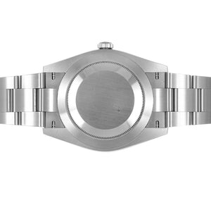 Rolex Oyster Perpetual men's mirror watch, silver dial – view 8