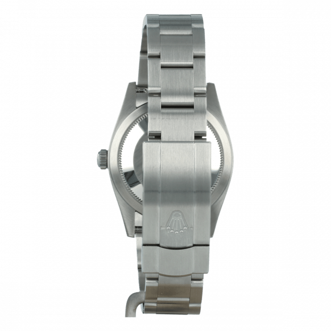 Rolex Oyster Perpetual men's mirror watch, black dial – view 5