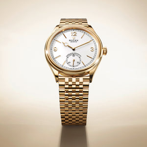 Rolex Perpetual 1908 men's mirror watch, white dial – view 2