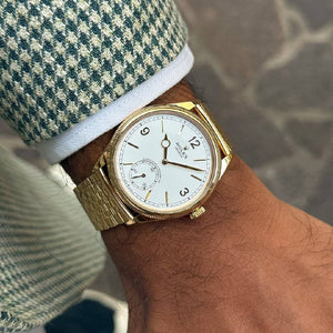 Rolex Perpetual 1908 men's mirror watch, white dial – view 6