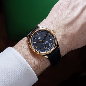 Rolex Perpetual 1908 men's mirror watch, black dial – view 3