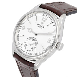 Rolex Perpetual 1908 men's mirror watch, white dial – view 2