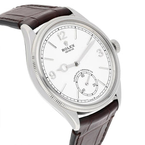 Rolex Perpetual 1908 men's mirror watch, white dial – view 3