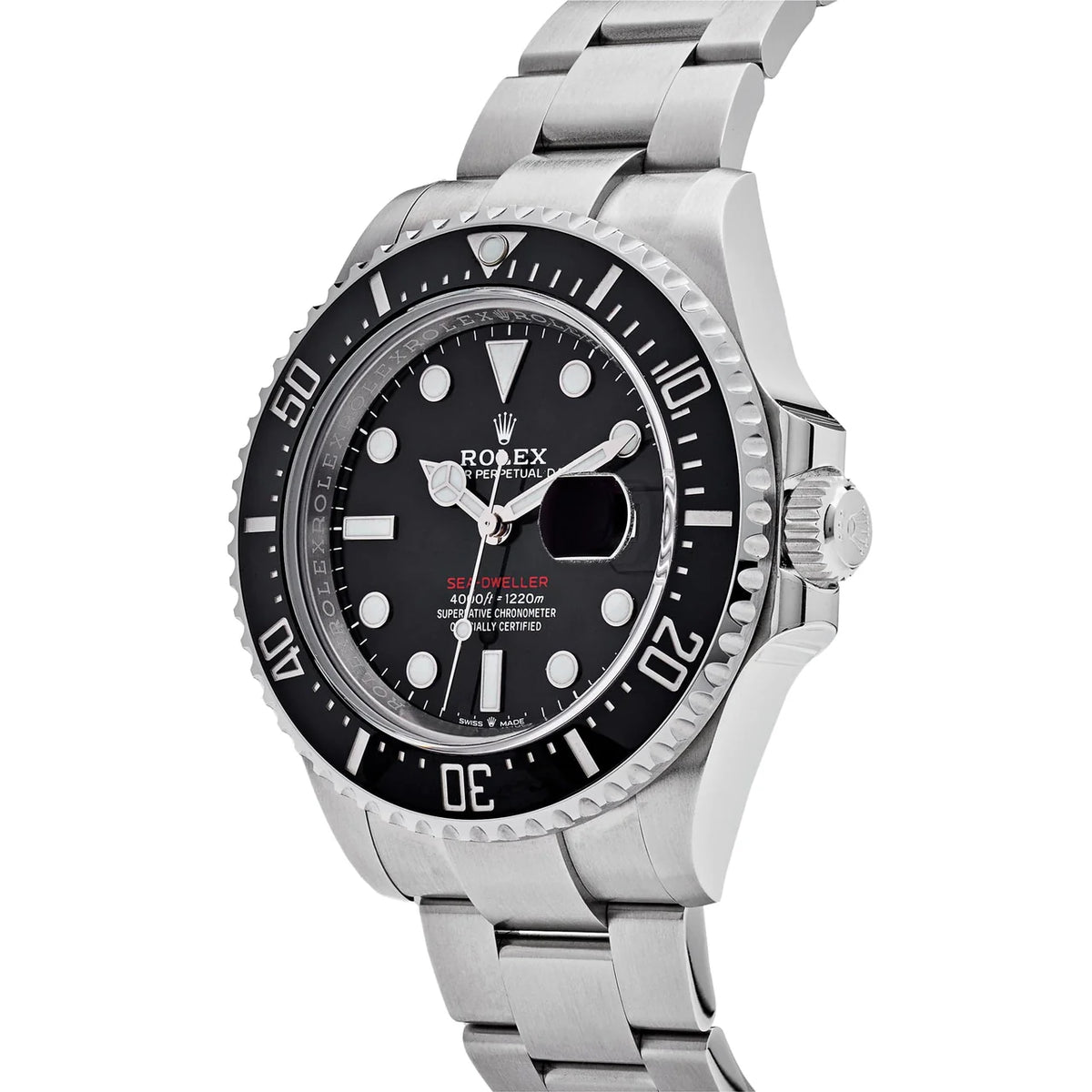 Rolex Sea-Dweller men's mirror watch, black dial – view 3