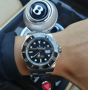 Rolex Sea-Dweller men's mirror watch, black dial – view 4