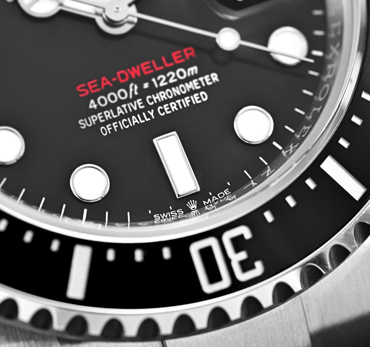 Rolex Sea-Dweller men's mirror watch, black dial – view 7