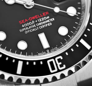 Rolex Sea-Dweller men's mirror watch, black dial – view 7