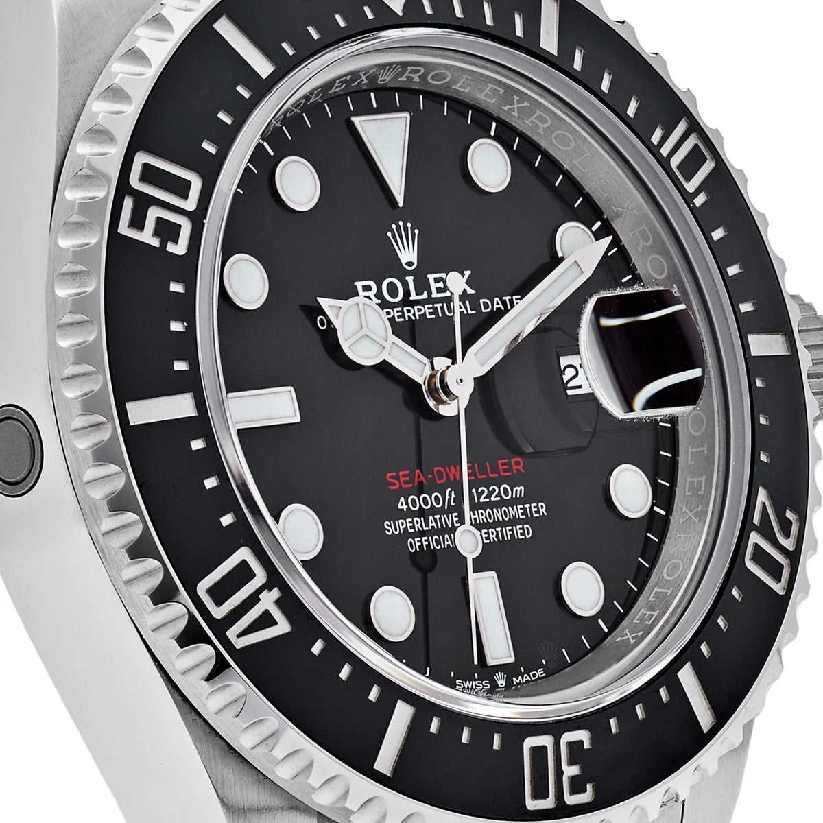 Rolex Sea-Dweller men's mirror watch, black dial – view 9