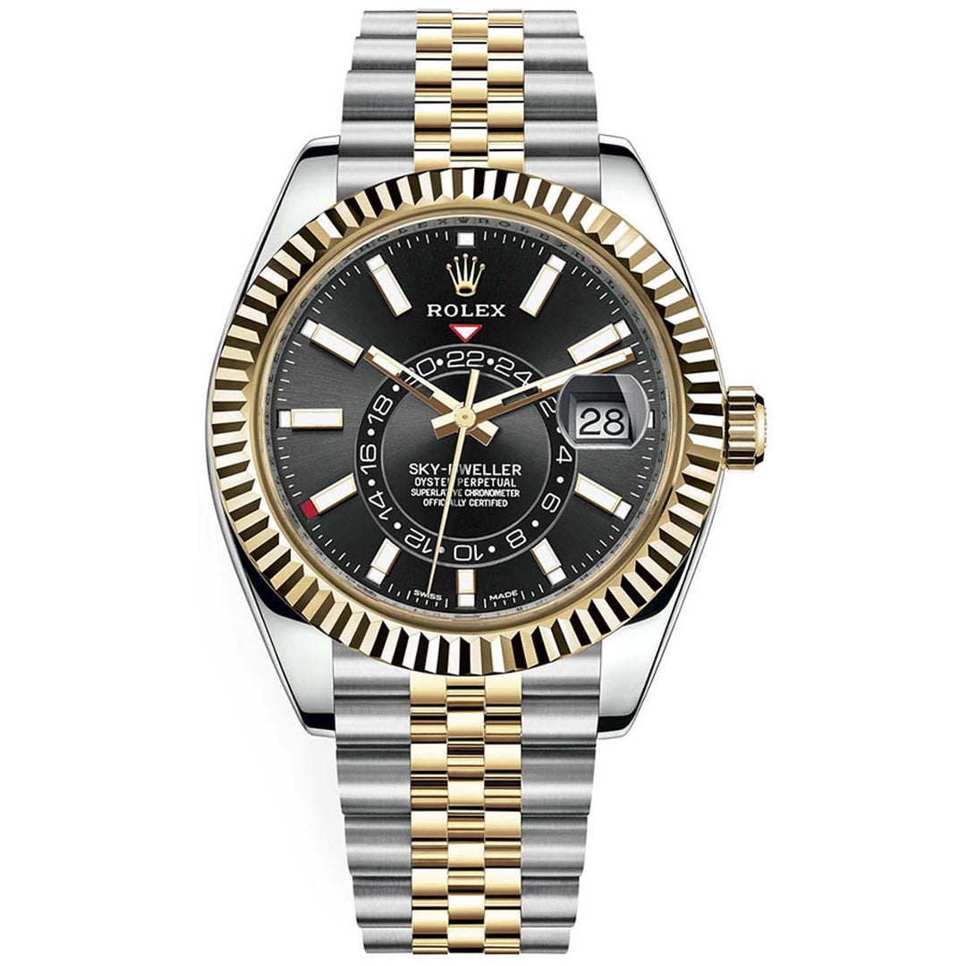 Rolex Sky-Dweller 42mm men's mirror watch, black dial – view 2