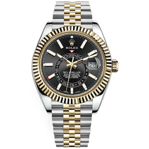 Rolex Sky-Dweller 42mm men's mirror watch, black dial – view 2
