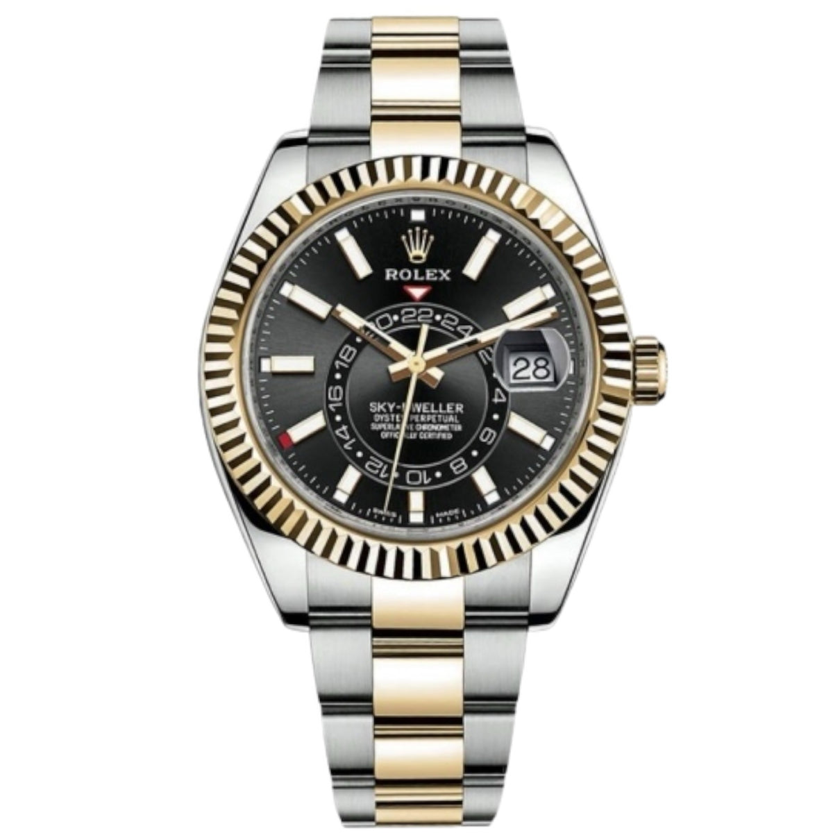 Rolex Sky-Dweller 42mm men's mirror watch, black dial – view 3